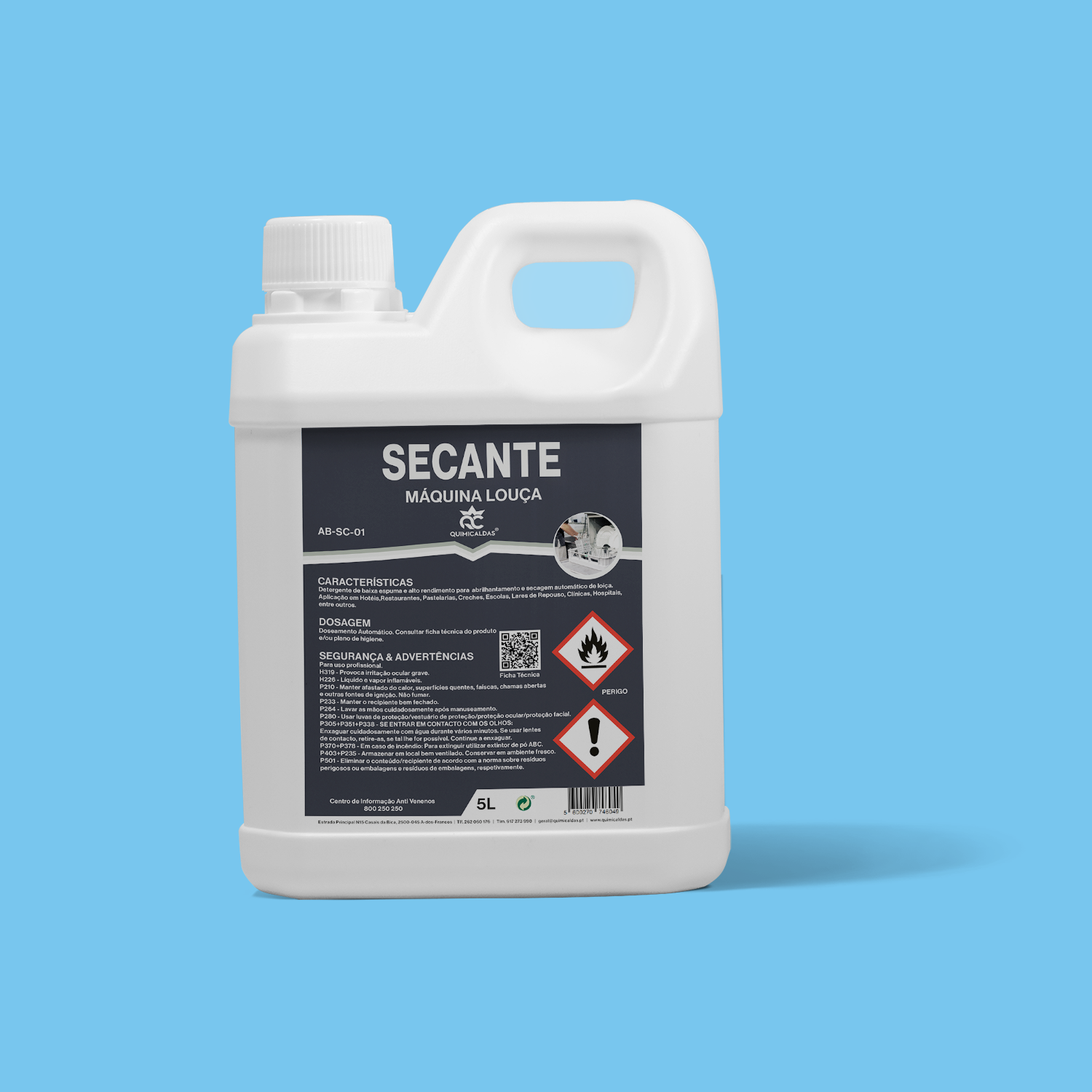 Secante Máquina Louça Quimicaldas 5 Lt