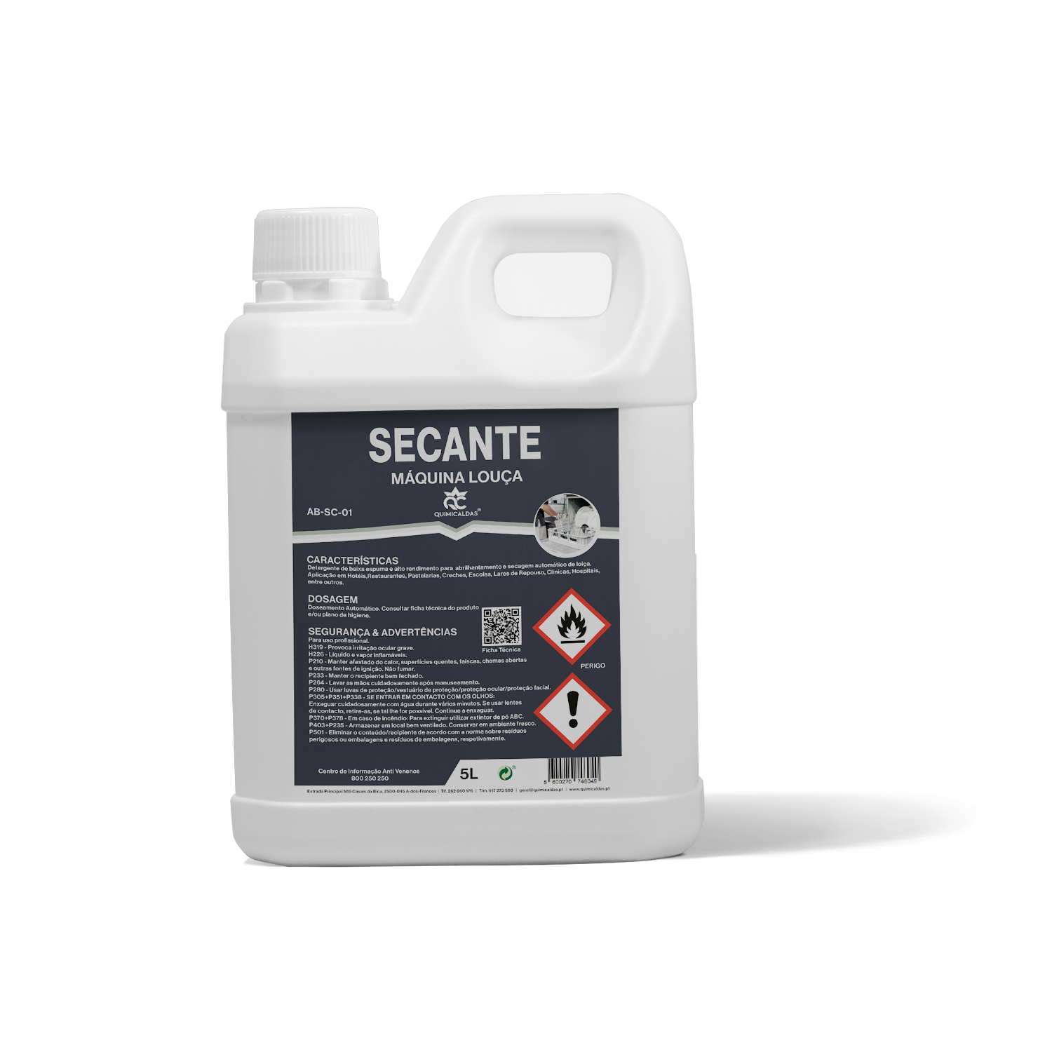Secante Máquina Louça Quimicaldas 5 Lt