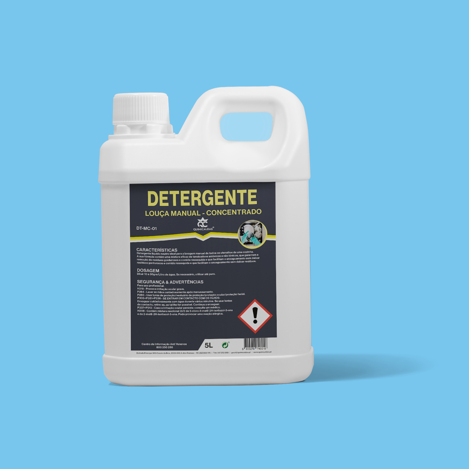 Detergente Louça Manual Concentrado Quimicaldas 5 Lt.