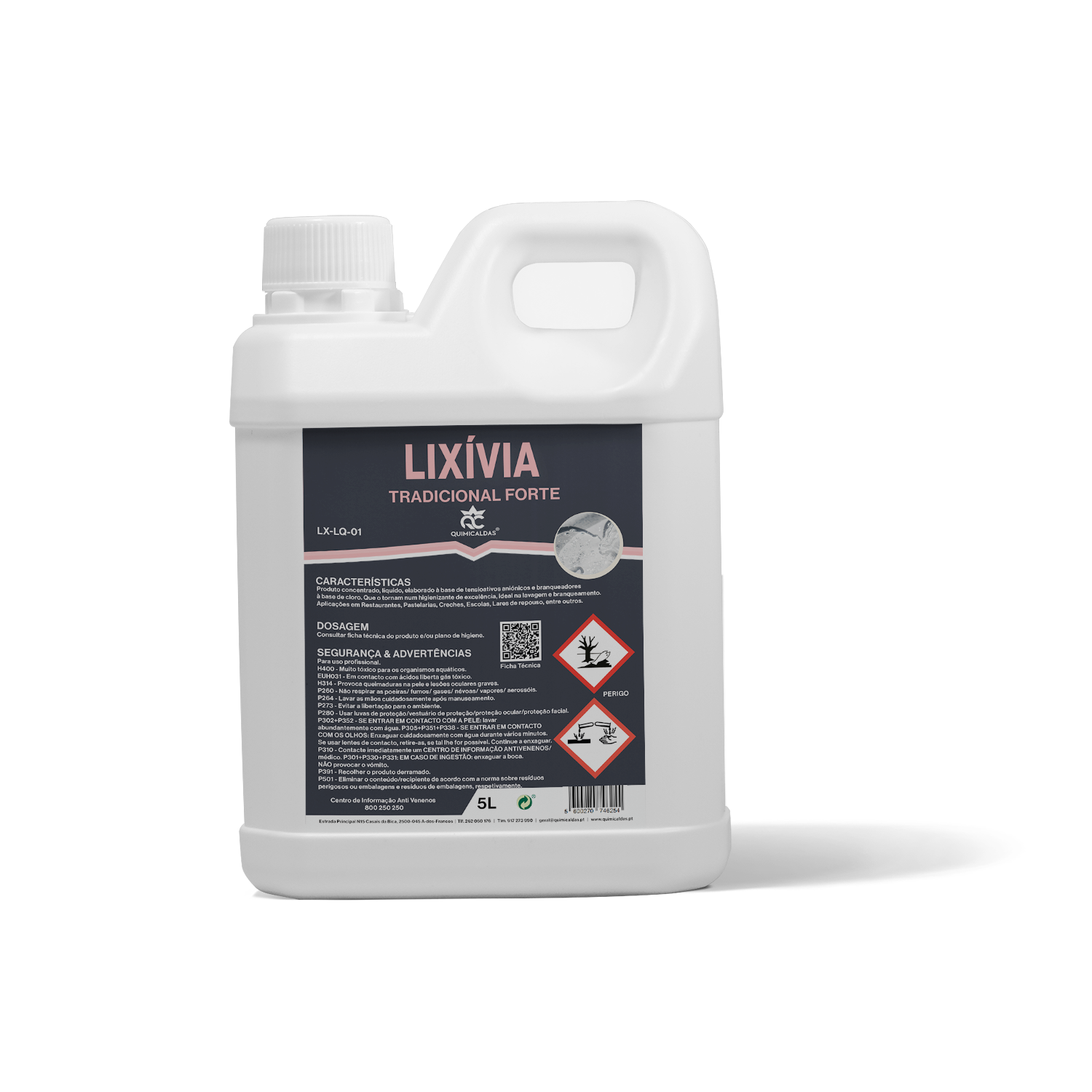 Lixívia Tradicional Quimicaldas 5 Lt.