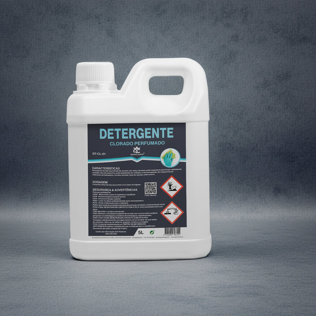 Detergente Clorado Perfumado Quimicaldas G. 5 Lt.